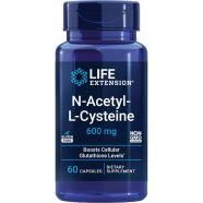 Life Extension N-Acetyl-L-Cysteine 600 mg 60 Capsules -522005654 image