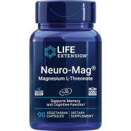 Life Extension Neuro-Mag Magnesium L-Threonate 144 mg 90 Vegetarian Capsules -517393174 image