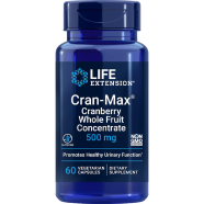 Life Extension Optimized Cran-Max Cranberry Whole Fruit Concentrate 500 mg 60 Veg Capsules image