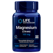 Life Extention Magnesium (Citrate) 100 mg - 100 Vegetarian Capsules image