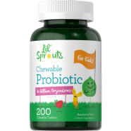 Lil Sprouts Chewable Probiotic 17mg 200 Chewable Tablets Natural Raspberry Flavor - 8038553891 image