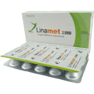 Linamet 2.5 mg 850 mg Tablet 10's Strip image