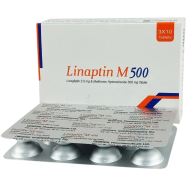 Linaptin M 2.5mg 500mg Tablet 10's Strip image