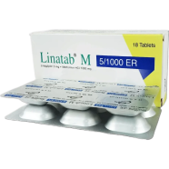 Linatab M 5 mg 1000 mg Er Tablet 6's Strip image