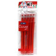Linc Ocean Gel Pen 5pcs - Red Colour icon