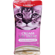 Linsen Cat Creamy Treat - Chicken and Krill For All Age Cats 55g | Cat Wet Food image