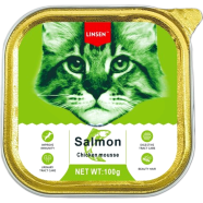 Linsen Cat Pate - Salmon For All Age Cats 100g | Cat Wet Food image