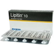 Lipitin 10 mg Tablet 10's Strip image