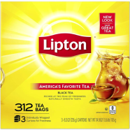Lipton Black Tea 312 Bag CTN 3 pcs 705 gm image