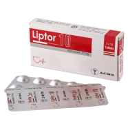 Liptor 10 mg Tablet 10's Strip image
