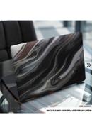 DDecorator Liquid Black Marble Texture Laptop Sticker - (LSKN2315)