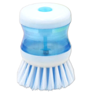 Liquid Filling Dish Brush - Easy Press to Clean Without Causing Pan Damage-Compact image