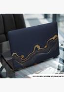 DDecorator Liquid Marble Texture Blue Laptop Sticker - (LSKN2000)