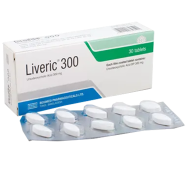 Liveric 300 mg Tablet 10's strip image