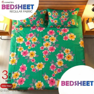 Livingtex Regular Use King Size Cotton Bedsheet 3 Pcs Set image