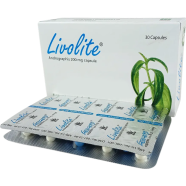 Livolite 200mg Capsule 10's Strip image