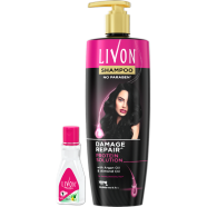 Livon Damage Repair Protein Shampoo 300ml and Livon Hair Serum 50ml - Combo image