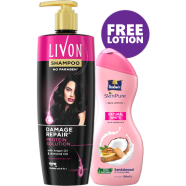 Livon Damage Repair Protein Shampoo 300ml (FREE Parachute SkinPure Skin Lotion Natural White 100ml) image