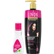 Livon Damage Repair Protein Shampoo 300ml and Livon Hair Serum 100ml - Combo image