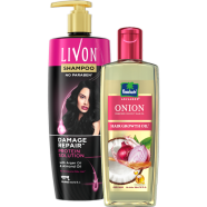 Livon Damage Repair Protein Shampoo 300ml (FREE Parachute Advansed Onion Enriched Coconut Hair Growth Oil 200ml) image