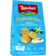 Loacker Quadratini Vanilla Crispy Wafer 125gm image