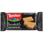 Loacker Sandwich Dark Chocolate Crispy Wafers 25gm icon