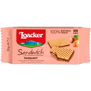 Loacker Sandwich Hazelnut Crispy Wafers 25gm image