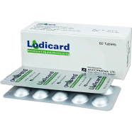 Lodicard 5 mg 50 mg Tablet 10's Strip image