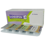 Lodipin 5mg Tablet 10's Strip image