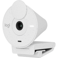 Logitech BRIO 300  Webcam With Auto Light Correction, Noise-Reducing Mic, 1080p, OFF WHITE image