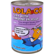 Lola ad Co Cat Can Food - Tuna With Sardine in Jelly 400g | Adult Cat Wet Food image