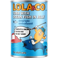 Lola and Co Cat Can Food - Tuna With Ocean Fish in Jelly 400gm | Cat Wet Food image