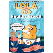 Lola and Co Healthy Growth Cat Pouch Food - Tuna Mousse for Kittens 80gm | Cat Wet Food image