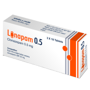 Lonapam 0.5 mg Tablet 10's strip image