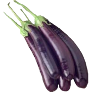 Long Brinjal Seeds - 20 Pcs image