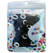 Long Lasting Rubber Hair Band, 100 Pcs, Mixed Color image