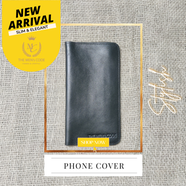 Long wallet With Phone Cover - Black icon