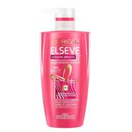 Loreal Elseve Keratin Smooth 72H Hair Shampoo Pump 410 ML image