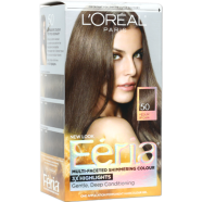 Loreal Feria Multi Faceted Shimmering Hair Color - 50 Medium Brown image