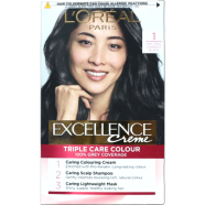 Loreal Hair Colour Excellence - 1 Natural Darkest Black image