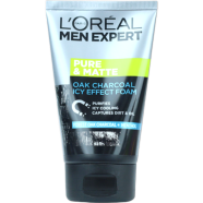 Loreal Men Expert Pure ande Matte OAK Charcoal ICY EffEct Foam 100 ml image
