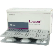 Losacor 50 mg Tablet 6's Strip image