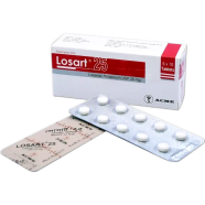 Losart 25 mg Tablet 10's Strip image