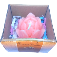 Lotus Flower Scented Candle – Sandalwood Fragrance image