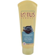 Lotus Herbal ClayWhite Black Clay Skin Whitening Face Pack 120gm image