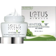 Lotus Herbals WhiteGlow Skin Whitening And Brightening Gel Creme 60 gm SPF25 PA Plus Plus Plus image