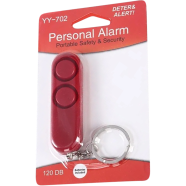 Loud Alarm For Girls (Dual Speakers Loud Alarm Alert Attack Panic Safety Personal Security Keychain Bag Pendant) - Red Color 1 Piece Model - 2023 image
