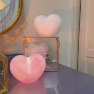 Love Heart Night Light Desk Lamp Cute Romantic Gift Bedroom Decor image