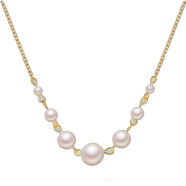 Lucky 7 Pearl Necklace Women White Pearls Collarbone Necklaces icon