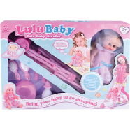 Lulu Cute Baby Doll Toy stroller Kid 14 inch